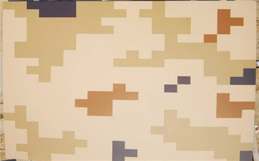 四平荒漠迷彩漆喷涂